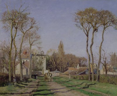 Entrance to the Village of Voisins, Yvelines by Camille Jacob Pissarro